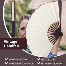 Opvouwbare handventilator voor evenementen, dans en decoratie — thumbnail 3