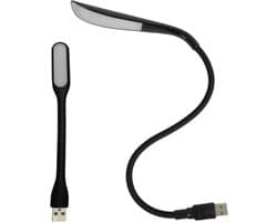 Dimbare USB leeslamp met flexibele zwanenhals