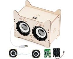 Zelfbouw Houten Bluetooth Speaker Bouwpakket voor Kinderen STEM Educatief Project