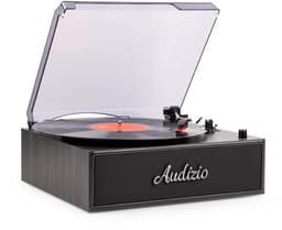 Retro platenspeler - Audizio Reno - Bluetooth platenspeler - LP speler met auto-stop - Zwart — thumbnail 1