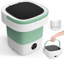 Mini Wasmachine met Centrifuge - Voor Kleine Wasgoed - Meerdere Programma's - — thumbnail 1