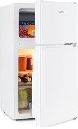 Klarstein Koelkast Big Daddy - met vriesvak, koel-vriescombinatie, stille koelkast, LED, 87 liter: 61 liter koelgedeelte en 26 liter vriesgedeelte, wit - Vrijstaand - Compact - Mini Fridge - Compact Koelkast - Kleine Koelkast — thumbnail 10