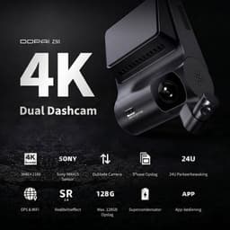 DDPai Z50 Dashcam - 2CH Dual Camera - 4K - Wifi - GPS - Dashcam voor Auto — thumbnail 3