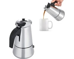 Stainless Steel Mugs - Portable Coffee Stove - Koffie Maker voor Thuis - Compatibel met Gas en Alcohol Cooker (100ml)