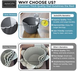 6 stuks - Siliconen eierdopjes voor cakevormpjes - Siliconen eierdopjes - Siliconen bakvormpjes - Airfryer eivorm - Airfryer accessoires - grijs - oor eieren, cupcakes, muffins, puddingen, eierpasteitjes — thumbnail 6