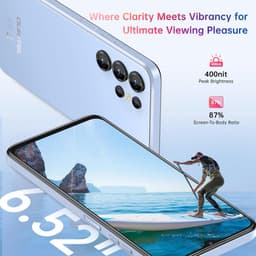 C1 Android 15 Smartphone 16GB+128GB 1TB Uitbreidbaar 6.52" HD+ 5150 mAh Dual 4G Simkaart — thumbnail 3
