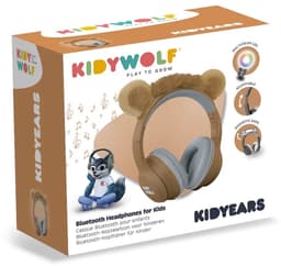 KIDYWOLF KIDYEARS Kinder Koptelefoon Leeuw – 85dB, Bluetooth & Jack, Opvouwbaar, Magnetische Oortjes, 4+ — thumbnail 2
