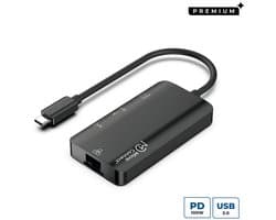 Microconnect USB3.1CCOM16 laptop dock & poortreplicator Bedraad USB 3.2 Gen 1 (3.1 Gen 1) Type-C Grijs