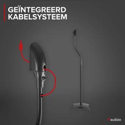 Luidspreker standaard universeel - Audizio HTS10 - Hoogte verstelbaar - Set van 2 - Zwart — thumbnail 3