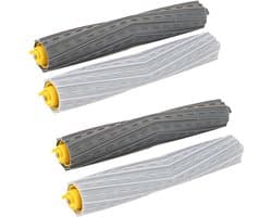 2 paar - Accessoires voor robotstofzuigers - Hoofdborstel voor iRobot Roomba 800- en 900-serie - Vervangende borstel voor modellen 860, 870, 880, 980 - Reinigingsborstel - Reinigingsaccessoires - Diverse kleuren