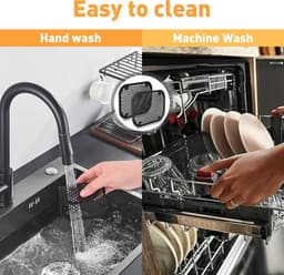 2pcs Anti-Splash Grate for Air Fryer Ninja Dual Stack Xl Sl400Eu and Sl300Eu, Silicone Grate Anti-Splashing Accessories for Airfryer Ninja Dual Stack Xl Sl400Eu and Sl300Eu — thumbnail 7