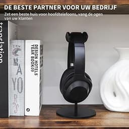 Metalen Hoofdtelefoonstandaard - Ruimtebesparende en Elegante Hoofdtelefoonhouder — thumbnail 5