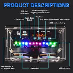 Mini Versterker Bouwpakket - DIY Radio met Bluetooth en LCD scherm — thumbnail 3