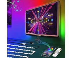 LED-tv-achtergrondverlichting 3m voor 40-50 inch tv's - RGB, App-bediening, Muzieksynchronisatie