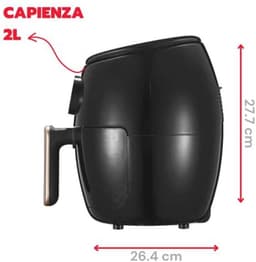 Compacte 2 Liter Heteluchtfriteuse met Digitaal Display en Timer tot 200 °C — thumbnail 4