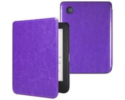 Hoes voor Kobo Clara en Tolino Shine - Auto Sleep/Wake, Val- en Stofdicht, Premium PU Leer, Harde Schaal, Paars