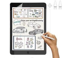 Matte papieren folie voor 10,2 inch iPad 9/8/7 - Verblindingsvrije PET-displaybescherming voor tekenen en schrijven