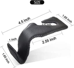 Universele Hoofdsteun Hanger voor Auto - Multifunctionele Haken voor Tas, Drinken en Meer (Bruin) — thumbnail 5