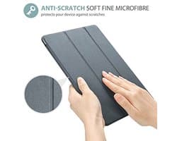 ProCase For iPad 10.2 Case 2019 (7th Generation), Lightweight Protective Slim Standard Smart Cover for iPad 7th Generation 10.2 Inch 2019 (A2197 A2198 A2200) –Grey