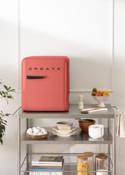 CREATE - Koelkast in retrostijl - Terracotta - Handvat Zwart - FRIDGE RETRO 48L — thumbnail 6