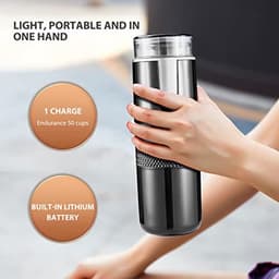 Draagbare koffiezetapparaatcapsules Machi Machine Automatische originele poedercontainer voor klassieke draagbare koffiezetapparaat voor op reis Koffiemachine Handmatige espressomachines — thumbnail 2