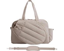 Tennistas voor Vrouwen met Schoenenvak & Natvak | Houdt 2 Rackets & 15.6" Laptop | Multifunctionele Gym, Reis & Kantoor Duffle Bag