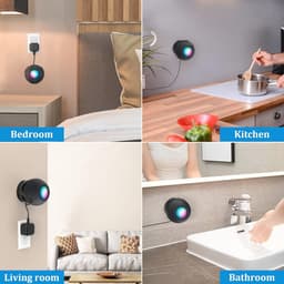 Hou Protector voor Homepod Mini - Ruimtebesparende Wandhouder met Kabelbeheer en 2 Installatiemethoden (Zwart) — thumbnail 2