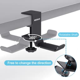Verstelbare Aluminium Hoofdtelefoonstandaard met 360 Graden Draaibare Bevestiging - Ideaal voor Gaming en Thuisgebruik — thumbnail 4