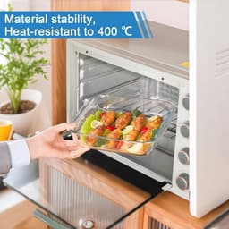 Glazen mini-ovenschaal 0,5 l – Hittebestendige bakplaat voor oven, magnetron en airfryer — thumbnail 2