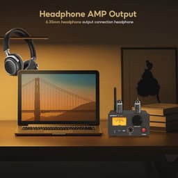 Mini HiFi Versterker met Bluetooth en Hoofdtelefoonuitgang - 140W x 2 — thumbnail 3