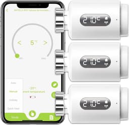 Slimme Radiator Thermostaat Programmeerbaar Wifi Inclusief Diverse Adapters — thumbnail 1