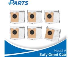 Eufy Omni C20 Stofzakken (6 Stuks, Plus.Parts® alternatief voor T290A / T291C)