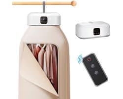 Draagbare wasdroger, mini-wasmachine met afstandsbediening, kleine opvouwbare elektrische droger met droogtas. Geschikt voor op reis, in de camper, thuis en in het appartement.