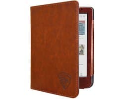 Luxe Hoesje - Sleepcover Geschikt voor Kobo Clara BW - Book Case Hoes Cover - Cognac Bruin - ereader hoesje - cover