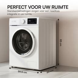 Heinner HWM-M1014IVNA+++ Wasmachine 10 kg – 1400 tpm – Inverter Motor – Energieklasse A – 15 Wasprogramma’s met Stoomfunctie en Baby Care-programma – Kinderslot – Wit – 5 Jaar Garantie — thumbnail 7