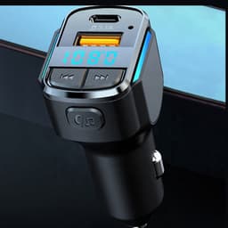 Bluetooth 5.0 FM Transmitter | Autolader | Bluetooth Car Kit | Type-C & USB-A Snellader 5V 3.1A | Handsfree Bellen | Auto MP3 Speler | Autoradio | Autoaccessoires | Autoadapter — thumbnail 3