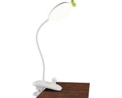 Klemlamp voor Kinderen - Dimbare LED Leeslamp met 3 Kleuren en 5 Helderheid Instellingen