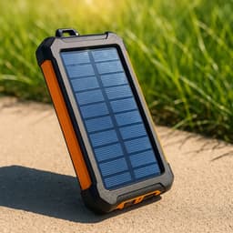 Noodradio Solar Opwindbaar en Batterij - Noodpakket - Draagbare Survival Radio - Inclusief 10.000 mAh Solar Powerbank en Noodfluit - Powerbank Zonneenergie - Bouwradio - Zaklamp - Zwart — thumbnail 5