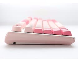 Ducky One 3 TKL Wit/Roze - Toetsenbord - Tenkeyless - Hot-swappable - Doubleshot PBT keycaps - Polling rate 1000H - MX Brown Qwerty US