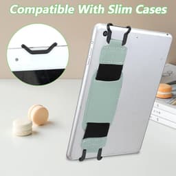 E-reader, geschikt voor tablets van 6-8 inch, met polsbandje als standaard, flexibel ontwerp, gemaakt van PU-leer, roze. — thumbnail 2