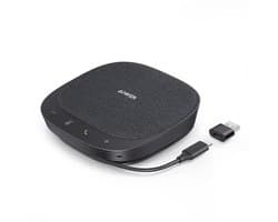 USB Conferentie Speaker voor Thuiswerk, 360° Voice Coverage, Smart Stembalans en Full Duplex Audio