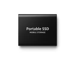 Externe harde schijf 1TB – USB Portable Externe SSD – Snelle Draagbare Opslag – Geschikt voor Windows Mac en Android – Compacte en Schokbestendige SSD – Ideaal voor Werk Studie Fotografie en Reizen
