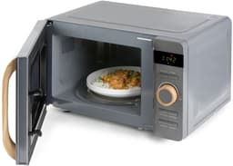 DOMO DO3420 Microgolfoven Solo ‘Wood You’ - Magnetron - Vrijstaand - 20 L - 700 W - Houtlook Handvat — thumbnail 2