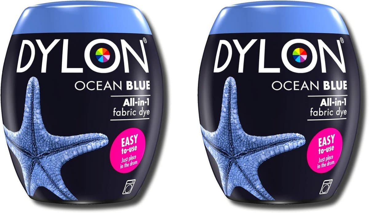 Nieuwe Dylon 350g oceaanblauw Machine Dye Pod 2 Pack — afbeelding 1