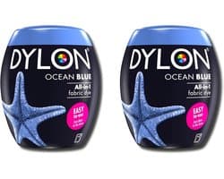 Nieuwe Dylon 350g oceaanblauw Machine Dye Pod 2 Pack