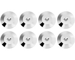 8 Stuks Spike-Onderleggers – Universele Koperen Schokdempers Voor Luidsprekers & Versterkers (Zilver), Set Van 8