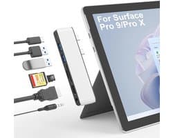 7-in-1 Dockingstation voor Surface Pro 9 – 4K HDMI, USB-C Thunderbolt 4, en Meer