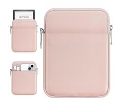 eReader Sleeve Tas voor 6-7" en 6.8" ereaders - Roze - Geschikt voor diverse modellen - Beschermhoes met zachte voering