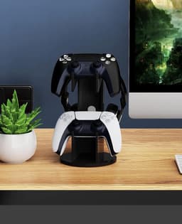 Game Controller Houder en Koptelefoon Stand, Universele Standaard voor Gaming Accessoires, Zwart — thumbnail 5