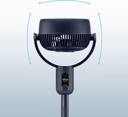 Krachtige Staande Ventilator met 360 Graden Oscillerende Luchtcirculatie en Afstandsbediening — thumbnail 5